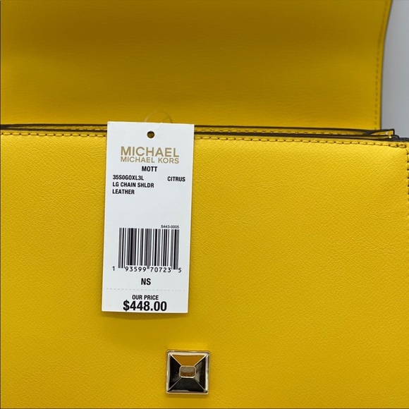 MICHAEL KORS MOTT LARGE CHAIN SHOULDER CROSSBODY - Picture 14 of 16